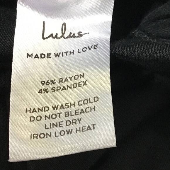 LULU'S M black straight leg elastic waist pocket lounge pants NEW B165 - Picture 7 of 7